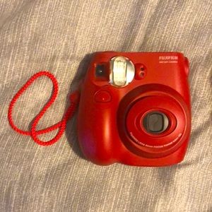 Red Fuji-film Instant Camera